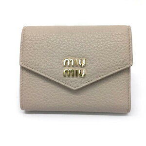 New Miu Miu Tri Wallet Leather Pink UnID